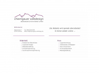chiemgauer-webdesign.de Webseite Vorschau