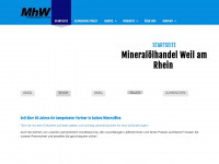 mhw-mineraloel.de Webseite Vorschau