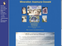 mineralien-asamura-oswald.de Webseite Vorschau