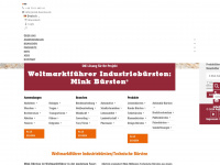 mink-buersten.com Webseite Vorschau