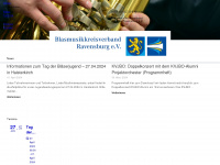 blasmusik-rv.de Webseite Vorschau