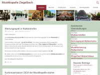 musikkapelle-ziegelbach.de Webseite Vorschau