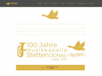 musikkapelle-stetten.de Webseite Vorschau