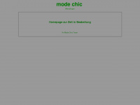 mode-chic.de Webseite Vorschau