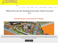 modellbahnfreunde-donautal.de Webseite Vorschau
