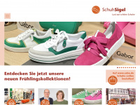 schuh-sigel.de Webseite Vorschau