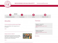 moscherosch-schule.de Webseite Vorschau
