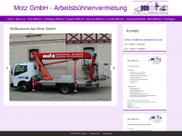 motz-arbeitsbuehnen.de Webseite Vorschau