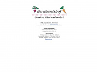 bernhardshof.de Webseite Vorschau