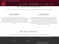 m-team-werbeartikel.de Webseite Vorschau