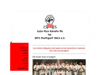 stuttgart-karate.de Webseite Vorschau