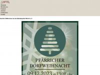 musikkapelle-pfaerrich.de Webseite Vorschau
