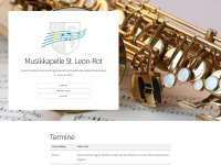 musikkapelle-stleonrot.de Webseite Vorschau