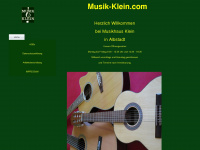 musik-klein.com Webseite Vorschau