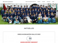 musikverein-gruenkraut.de Webseite Vorschau