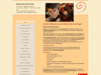 musikschule-dunningen.de Webseite Vorschau