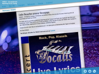 band-vocalis.de Webseite Vorschau
