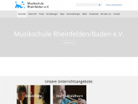 musikschule-rheinfelden.de Webseite Vorschau