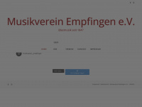 musikverein-empfingen.de Webseite Vorschau