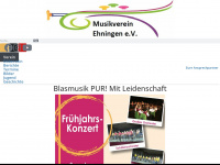 musikverein-ehningen.de Webseite Vorschau