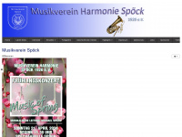 musikverein-spoeck.de Webseite Vorschau