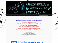 musikverein-hoerden.de Webseite Vorschau