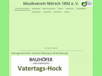 musikvereinmoersch.de Webseite Vorschau