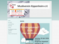 musikverein-kippenheim.de Webseite Vorschau