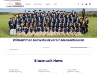 musikverein-meckenbeuren.de Webseite Vorschau