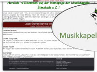 musikkapelle-siensbach.de Webseite Vorschau