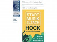 stadtmusik-elzach.de Webseite Vorschau