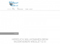 musikverein-wieslet.de Webseite Vorschau