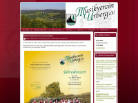 musikverein-urberg.de Webseite Vorschau