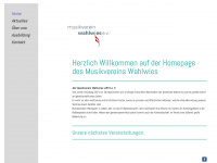 musikverein-wahlwies.de Webseite Vorschau