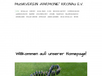 musikverein-harmonie-kronau.de Webseite Vorschau