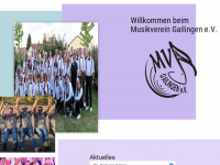 musikverein-gailingen.de Webseite Vorschau