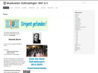 musikverein-gottmadingen.de Webseite Vorschau