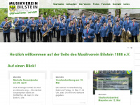 musikverein-bilstein.de Webseite Vorschau