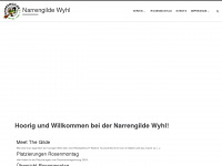 narrengilde-wyhl.de Webseite Vorschau