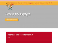 narrenzunft-hayingen.de Webseite Vorschau