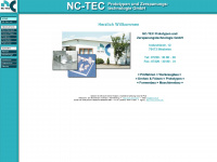 nc-tec.info Webseite Vorschau