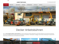 decker-arbeitsbuehnen.de Webseite Vorschau