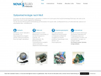 novafluid.de Webseite Vorschau