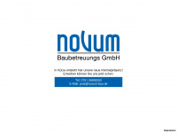 novum-bau.de Webseite Vorschau