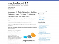 magicofword.com Webseite Vorschau