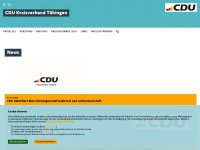 cdu-kv-tuebingen.de Webseite Vorschau