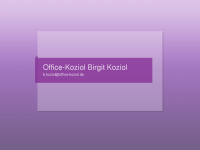 office-koziol.de Webseite Vorschau