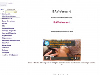 bav-versand.de Webseite Vorschau