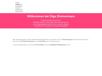 olga-zimmermann.de Webseite Vorschau