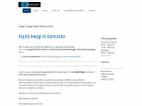 optik-hepp.de Webseite Vorschau